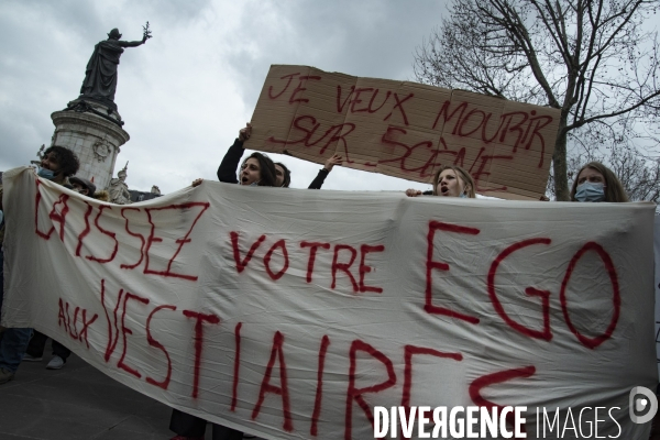 Manifestation parisienne du monde de la culture