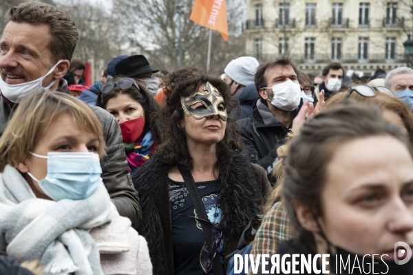 Manifestation parisienne du monde de la culture