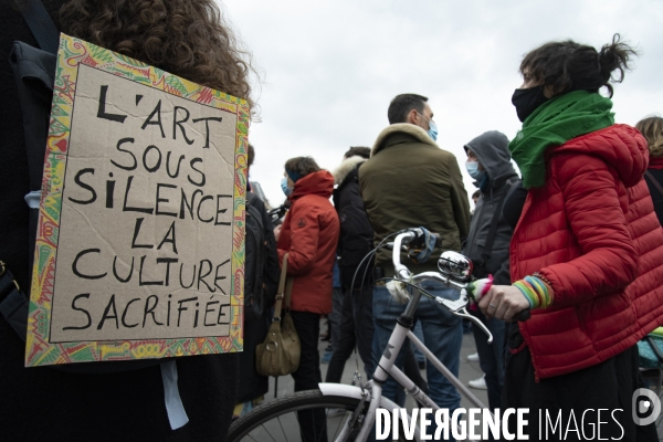 Manifestation parisienne du monde de la culture