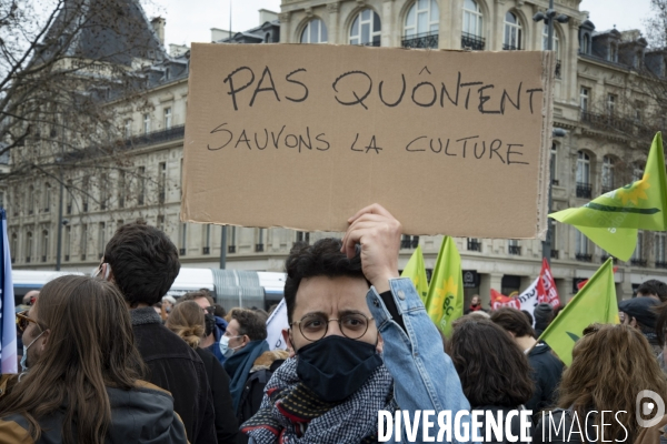 Manifestation parisienne du monde de la culture