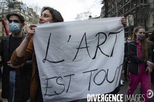 Manifestation parisienne du monde de la culture