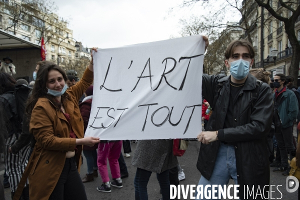 Manifestation parisienne du monde de la culture