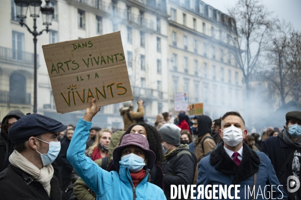 Manifestation parisienne du monde de la culture
