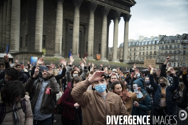 Manifestation parisienne du monde de la culture