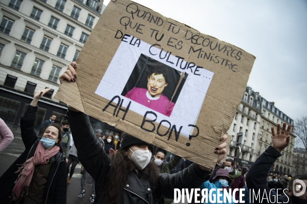 Manifestation parisienne du monde de la culture