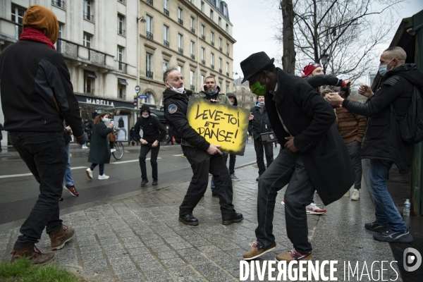 Manifestation parisienne du monde de la culture