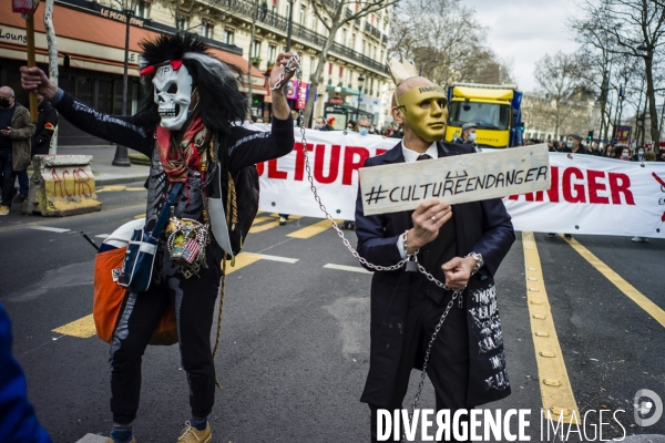 Manifestation du monde de la culture.