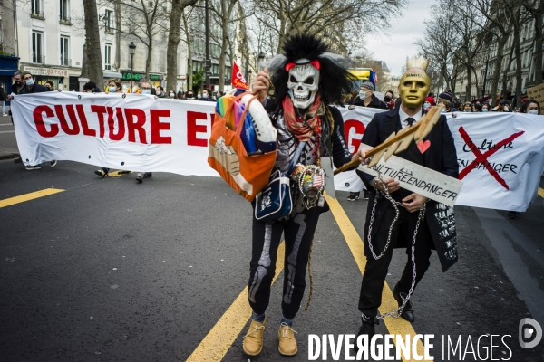 Manifestation du monde de la culture.