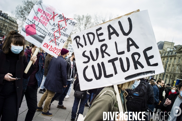 Manifestation du monde de la culture.