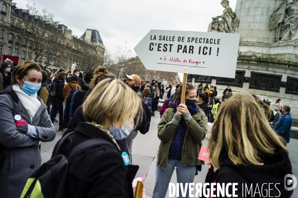 Manifestation du monde de la culture.