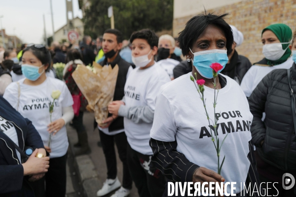 Marche blanche en mémoire d  Aymane Kaïd