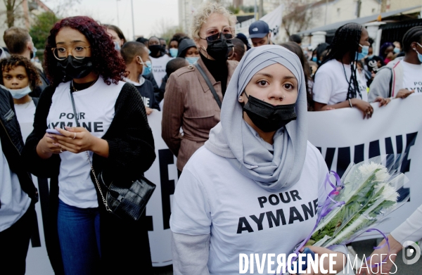 Marche blanche en mémoire d  Aymane Kaïd