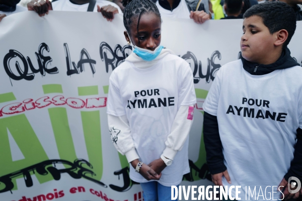 Marche blanche en mémoire d  Aymane Kaïd