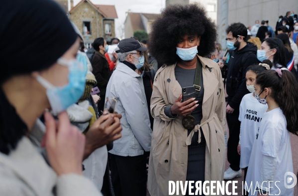 Marche blanche en mémoire d  Aymane Kaïd