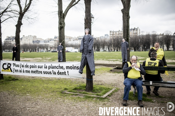 Manifestation des agriculteurs sur les suicides et les  fermes qui ferment 