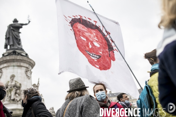 Manifestation du secteur de la culture pour la réouverture des lieux