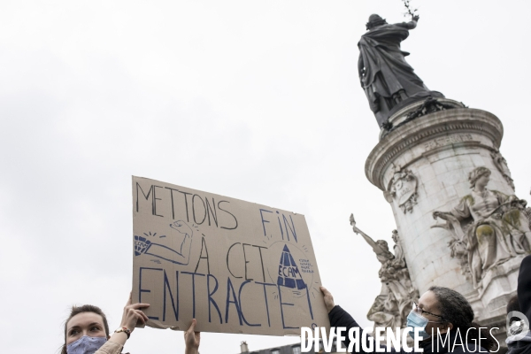 Manifestation du secteur de la culture pour la réouverture des lieux