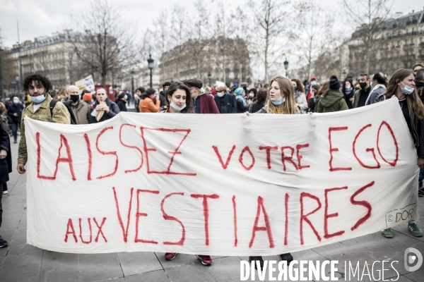 Manifestation du secteur de la culture pour la réouverture des lieux