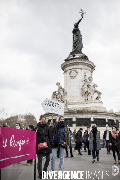 Manifestation du secteur de la culture pour la réouverture des lieux