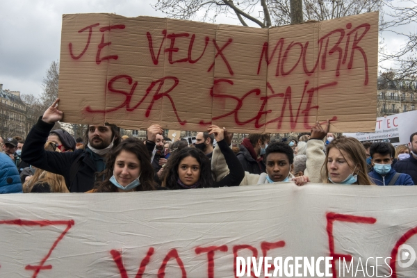 Manifestation pour la culture