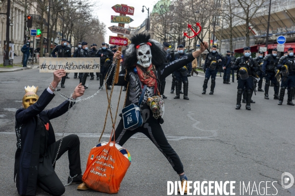 Manifestation pour la culture