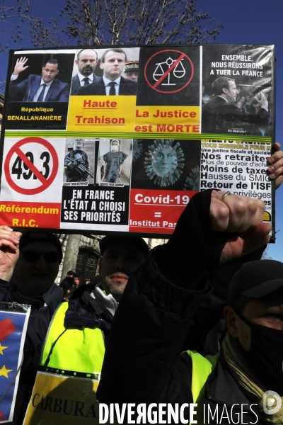 Francis Lalanne et les Gilets Jaunes à Paris