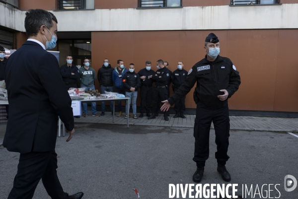 Darmanin au commissariat Nord