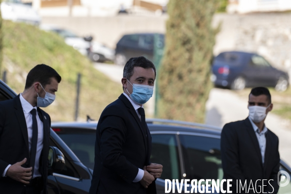 Darmanin au commissariat Nord