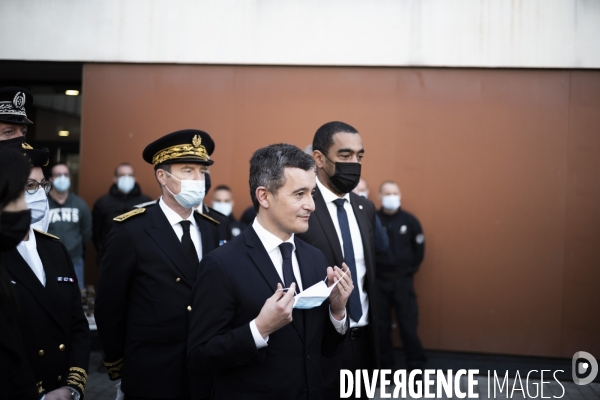 Darmanin au commissariat Nord