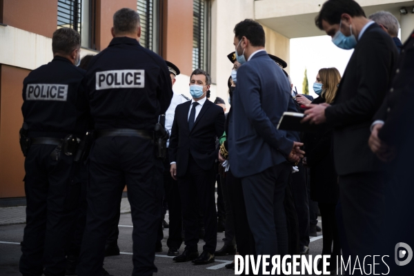 Darmanin au commissariat Nord