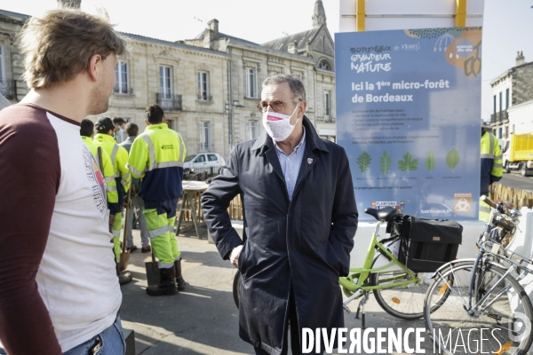 Inauguration d une micro-forêt BORDEAUX