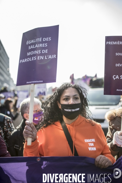 Manifestation féministe pour les  premières de corvées  8 mars 2021