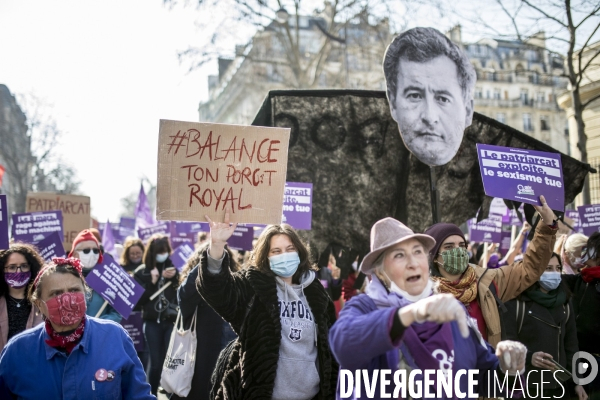 Manifestation féministe pour les  premières de corvées  8 mars 2021