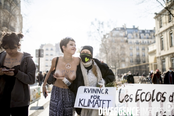 Manifestation féministe pour les  premières de corvées  8 mars 2021