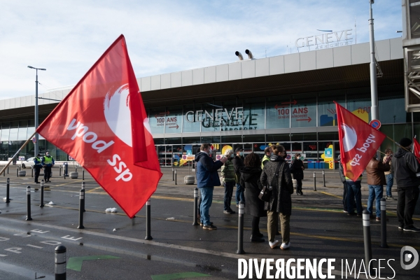 Swissport Aéroport Genève - Les employés contre les baisses de salaire