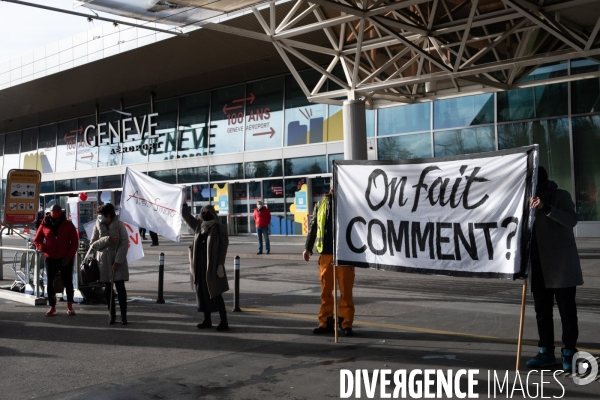 Swissport Aéroport Genève - Les employés contre les baisses de salaire