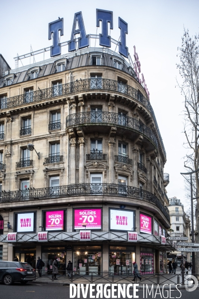 Fermeture des commerce et hotel a paris