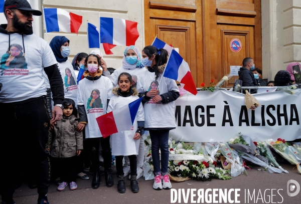 Marche blanche en hommage à Alisha