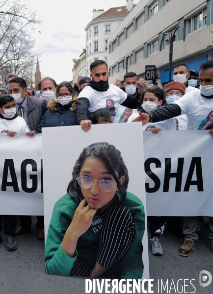 Marche blanche en hommage à Alisha