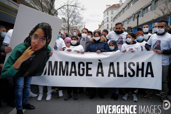 Marche blanche en hommage à Alisha