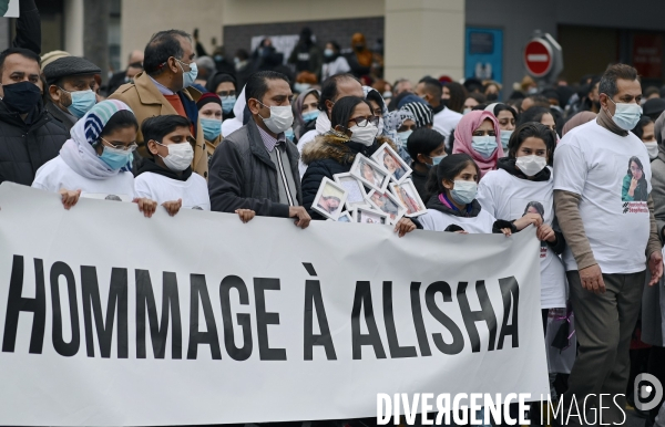 Marche blanche en hommage à Alisha