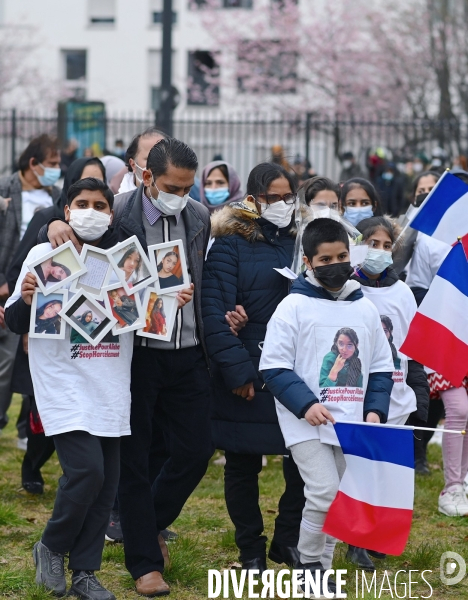 Marche blanche en hommage à Alisha