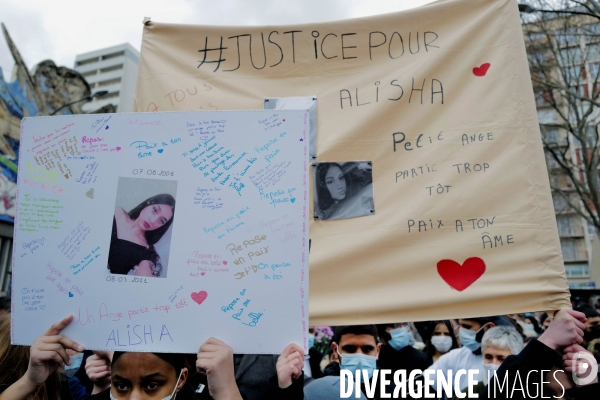 Marche blanche en hommage à Alisha