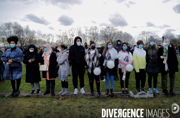 Marche blanche en hommage à Alisha