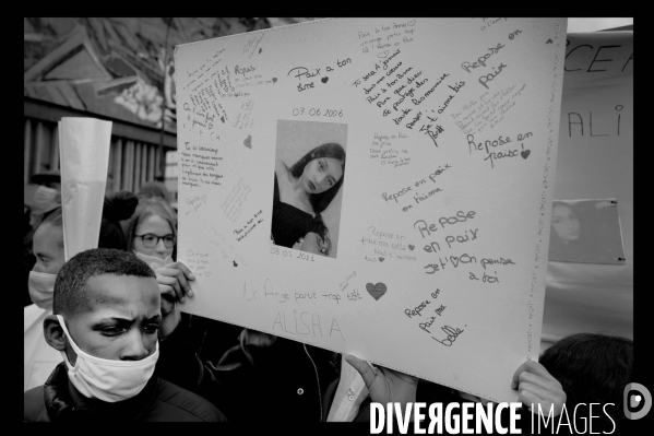 Marche blanche en hommage à Alisha