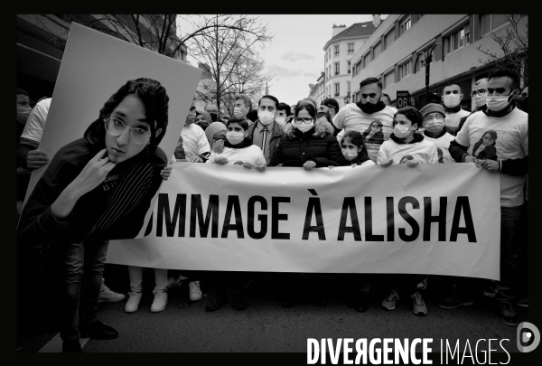 Marche blanche en hommage à Alisha