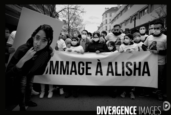 Marche blanche en hommage à Alisha