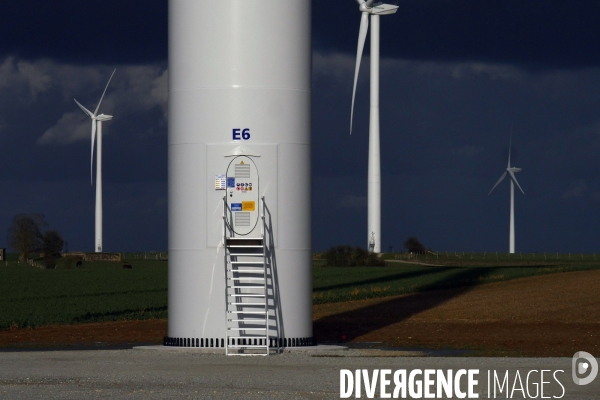 Eoliennes Normandie,illustration