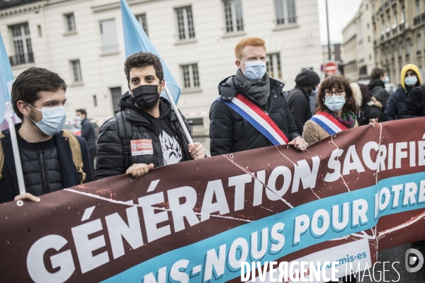 Manifestation contre la précarité étudiante