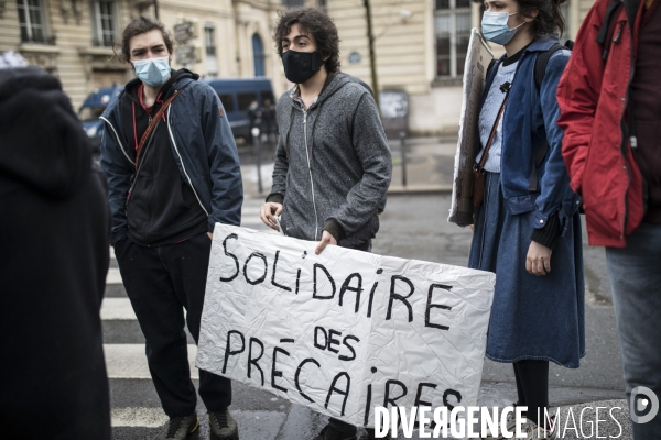 Manifestation contre la précarité étudiante